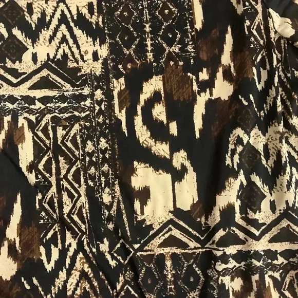 Judith Womens Animal Print Open Front Cardigan 3/4 Sleeves Patterned Size 2X - Picture 5 of 6